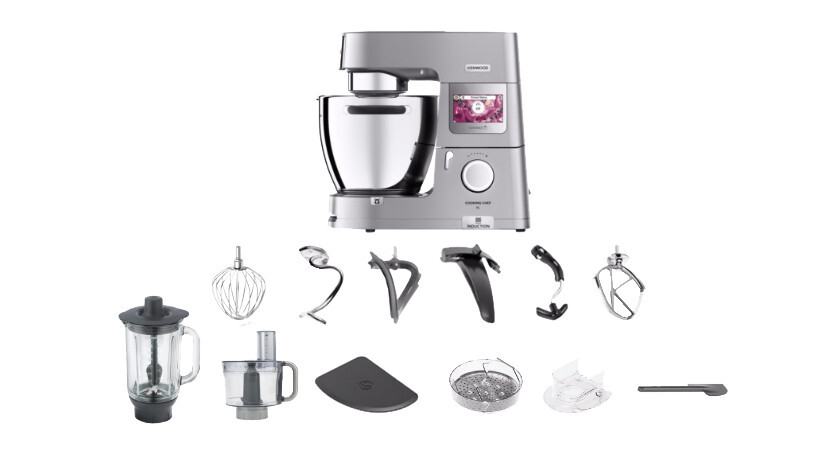 Kenwood Cooking Chef XL Stand Mixer – 6L Stainless Steel Bowl – Induction Cooking Function – Silver image 3