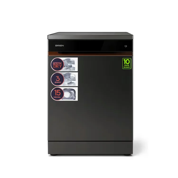 GREEN 15 Place Setting Low Noise Dishwasher - GDW-15S3D7PB (Black) color option