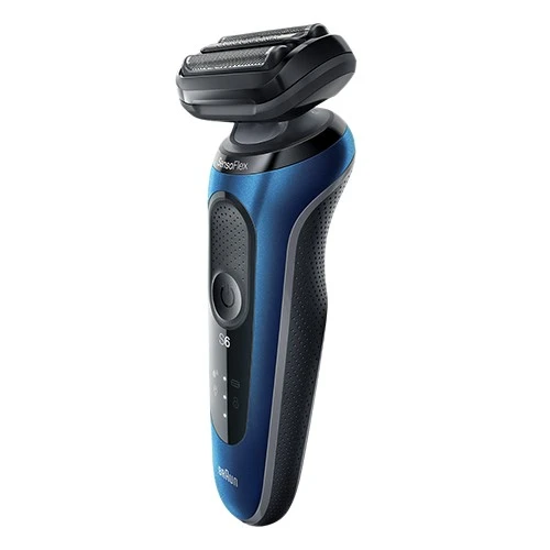 Braun Series 6 Electric Shaver 61-B1000s - A Close Shave Surprisingly Gentle on Sensitive Skin with SensoFlex and AutoSense Technology - Blue