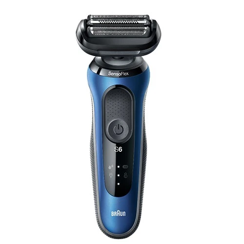Braun Series 6 Electric Shaver 61-B1000s - A Close Shave Surprisingly Gentle on Sensitive Skin with SensoFlex and AutoSense Technology - Blue