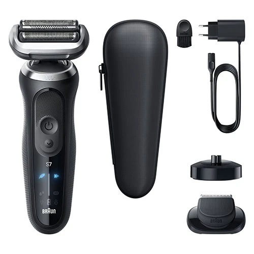 Braun Electric Shaver Series 7 72-N4200cs - Shaves, Trims, and Styles with 360° Flex Head and AutoSense Technology with 3 Flexible Shaving Blades- Dark Grey image 4