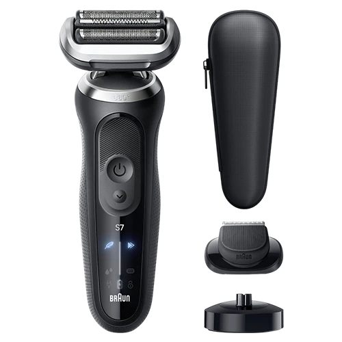Braun Electric Shaver Series 7 72-N4200cs - Shaves, Trims, and Styles with 360° Flex Head and AutoSense Technology with 3 Flexible Shaving Blades- Dark Grey image 5
