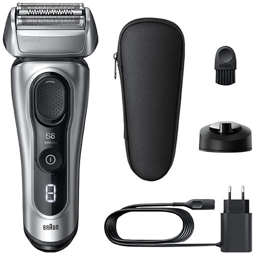 Braun Series 8 Electric Shaver 8617s - Powerful and Precise Shave with SensoAdapt Technology and Precision Pro-Trimmer EU - Silver image 4