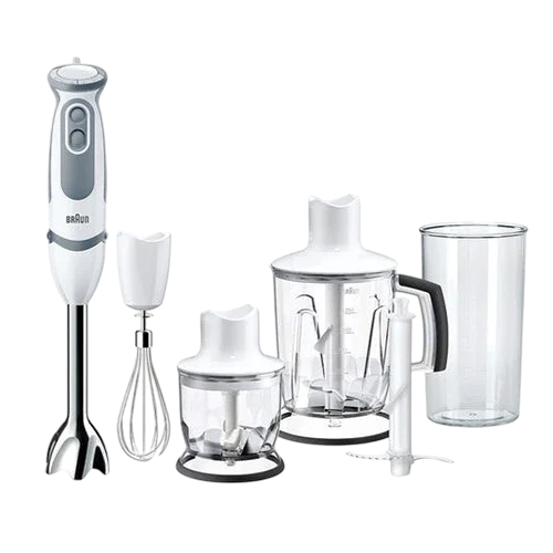 Braun MultiQuick 5 Vario Hand Blender MQ5245 1000W - 21 Speed Variable Control - Dishwasher-Safe Parts White / Grey