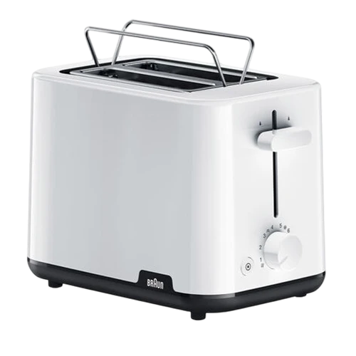 Braun Breakfast1 Toaster HT1010WH - 900W - 8 Browning Settings - Bun Warmer - White
