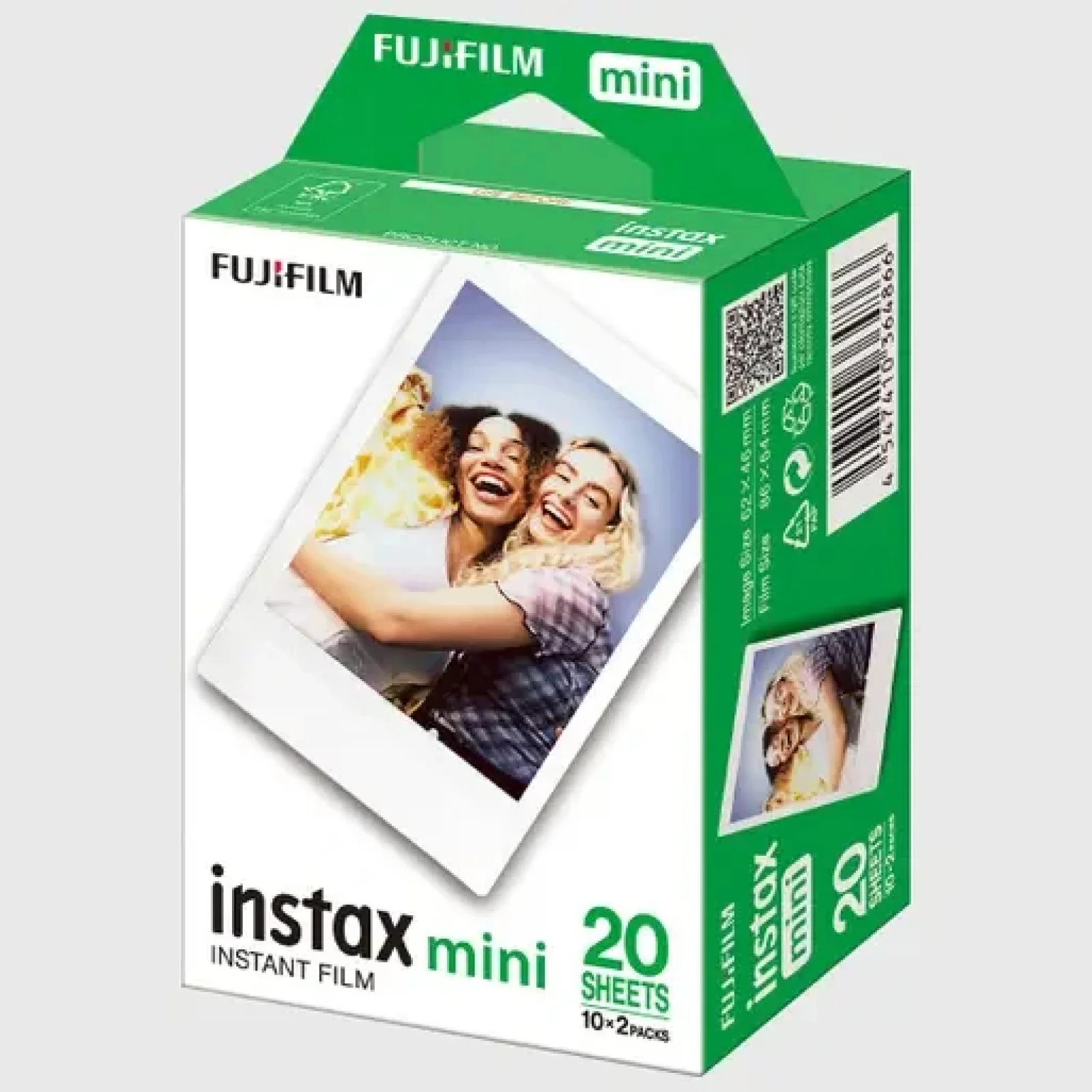 Fujifilm Instax Mini Instant Film – 20 Sheets (2 × 10 Packs) – White Border