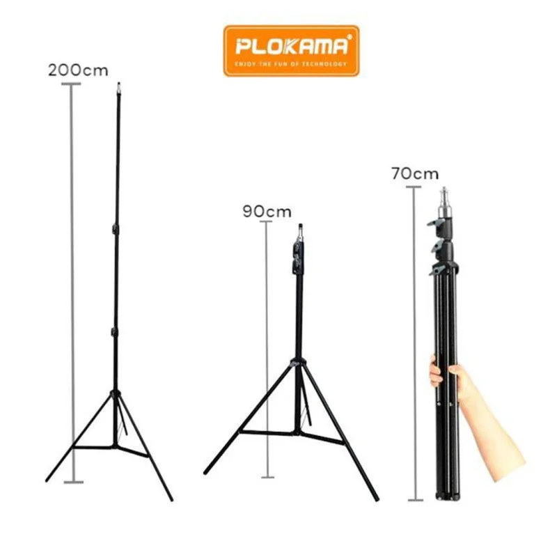 Plokama PK8899 Data Show Stand – Adjustable Projector Tripod Stand – 2.8m – Black