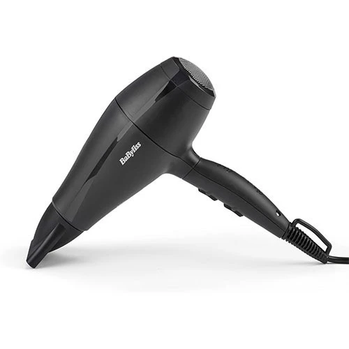 BaByliss Super Light Pro Italian Performance Professional Hair Dryer 5910SDE - 2000W Motor - 95 km/h Airflow Speed - Ionic Technology - 3 Heat & 2 Speed Settings - Grey