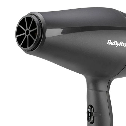 BaByliss Super Light Pro Italian Performance Professional Hair Dryer 5910SDE - 2000W Motor - 95 km/h Airflow Speed - Ionic Technology - 3 Heat & 2 Speed Settings - Grey