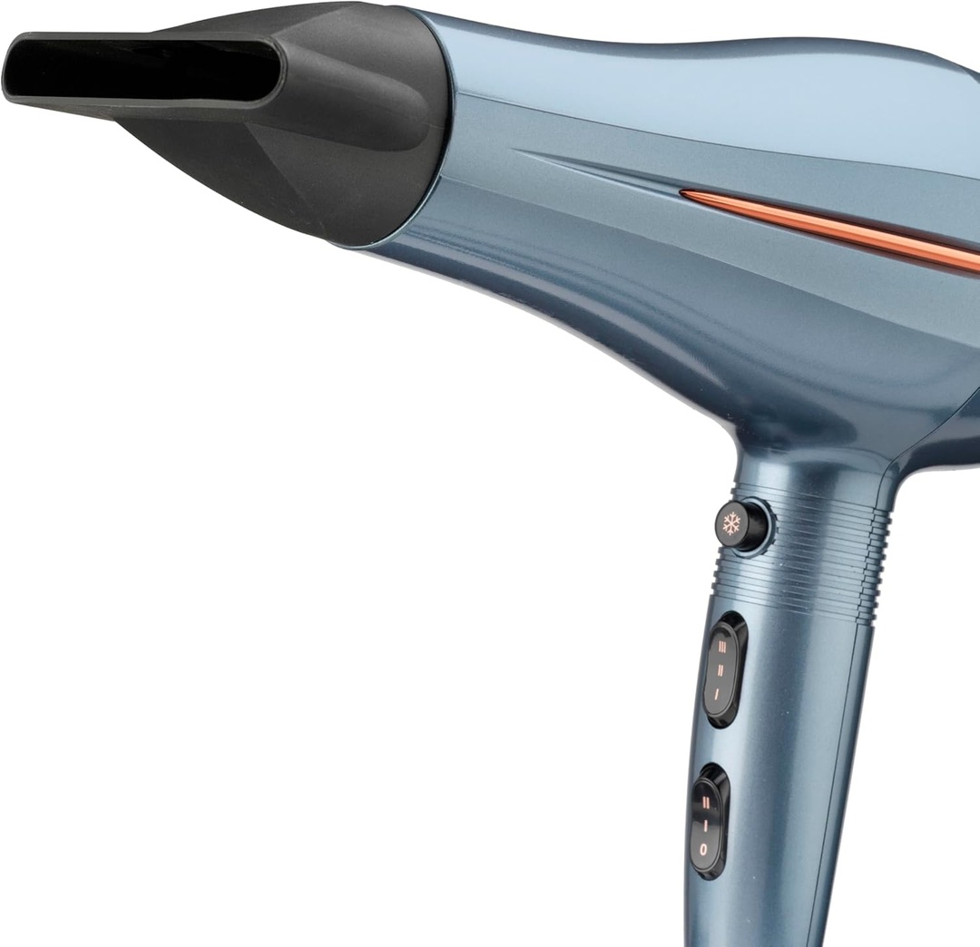 BaByliss Hair Dryer – 2200W – Ionic Technology – 1 Concentrator Nozzle – Denim Blue