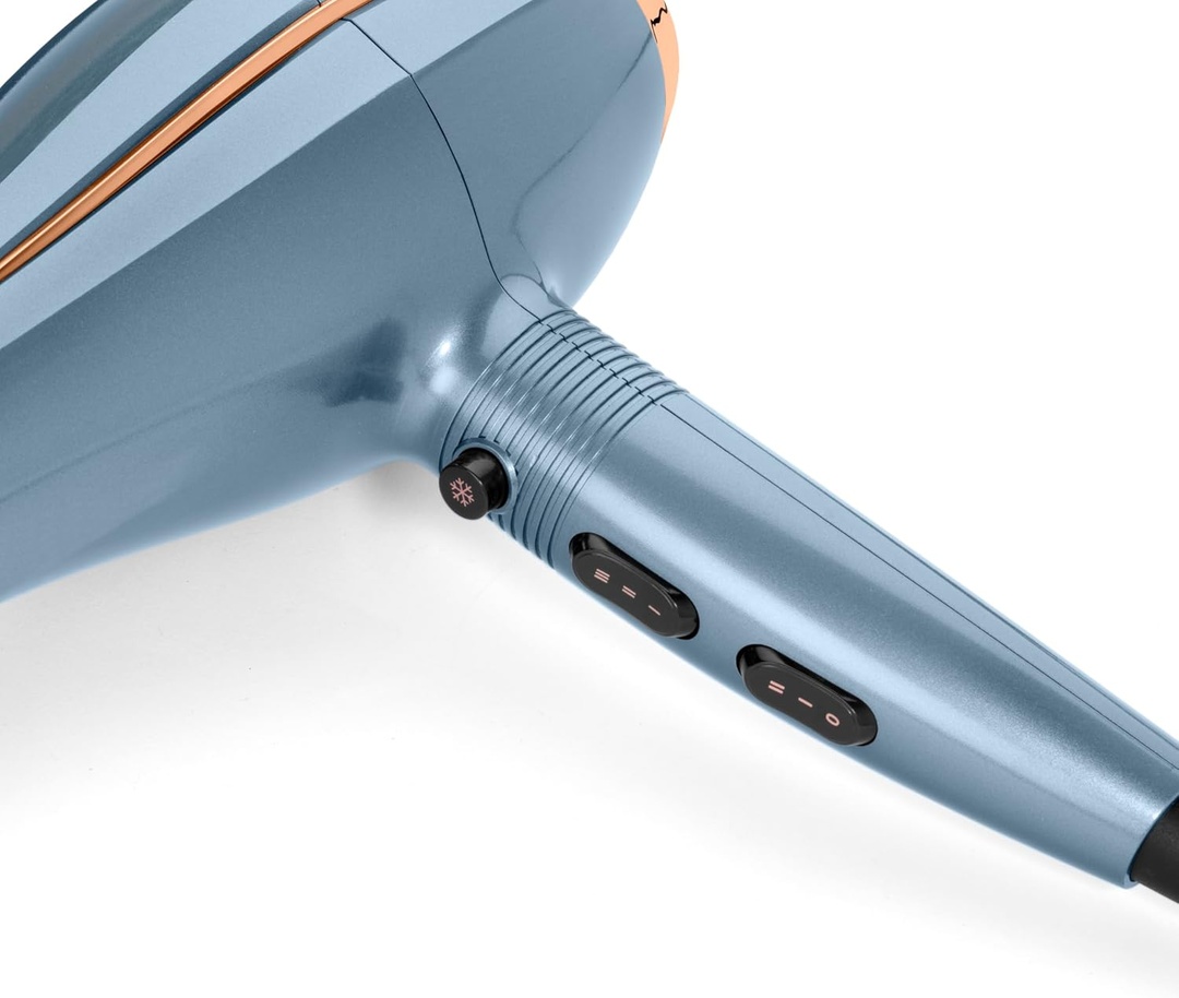 BaByliss Hair Dryer – 2200W – Ionic Technology – 1 Concentrator Nozzle – Denim Blue