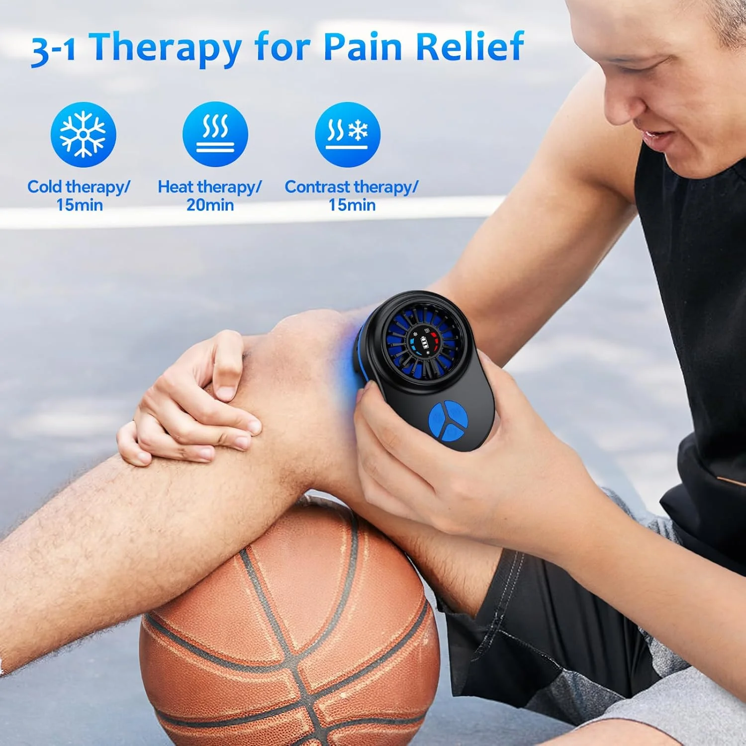 3-in-1 Cold Therapy Device & Thermal Cube for Pain Relief & Muscle Recovery for Heating, Cooling & Contrast Recovery