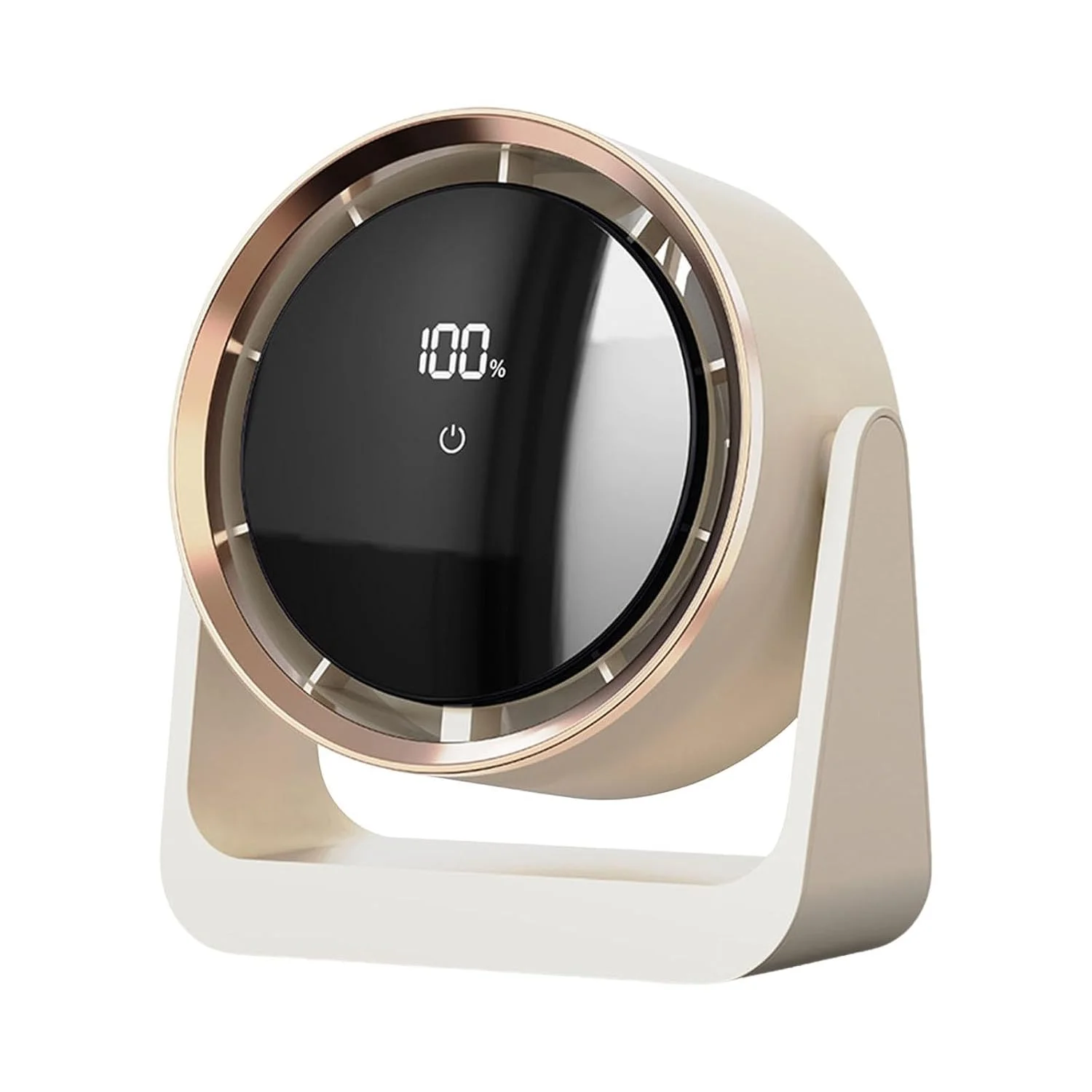 Desk Fan Quiet Mini Table Fan Compact Personal Fan for Home Household Office Beige color option