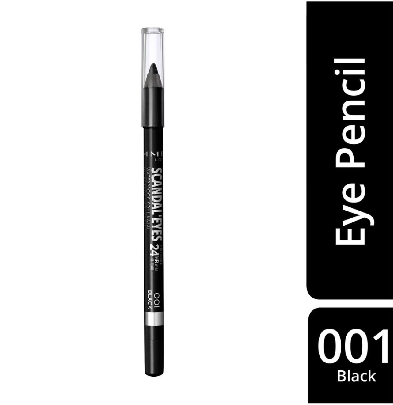 Rimmel Scandal'Eyes Waterproof Kohl Kajal - 001 black color option