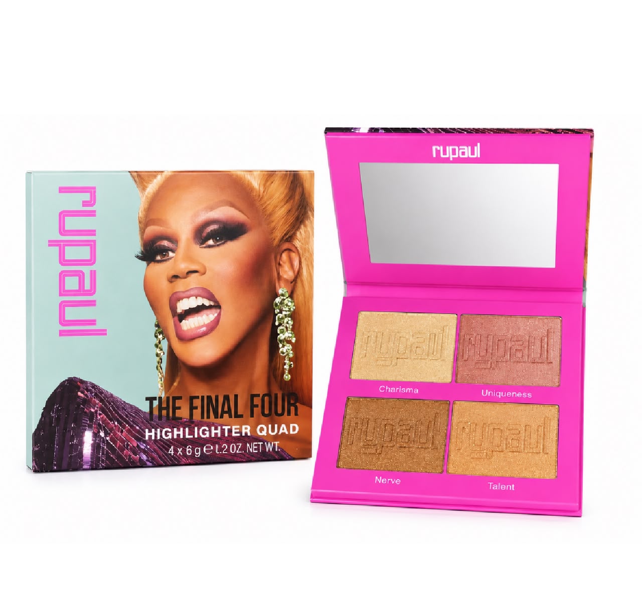 RuPaul The Final Four Highlighter Quad – 4 Shades Highlighter Palette color option