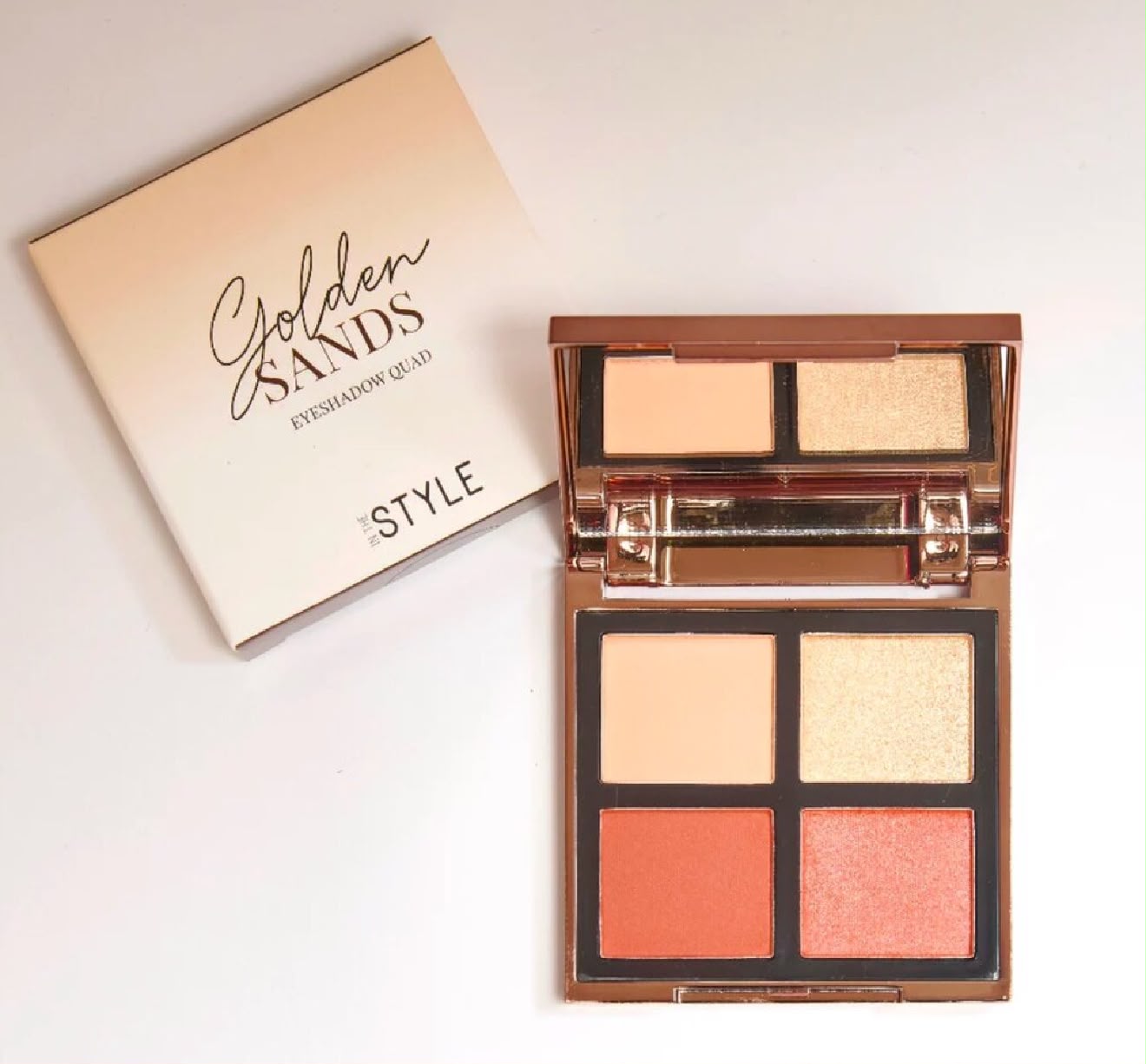 In The Style Quad Eyeshadow Palette -golden sands