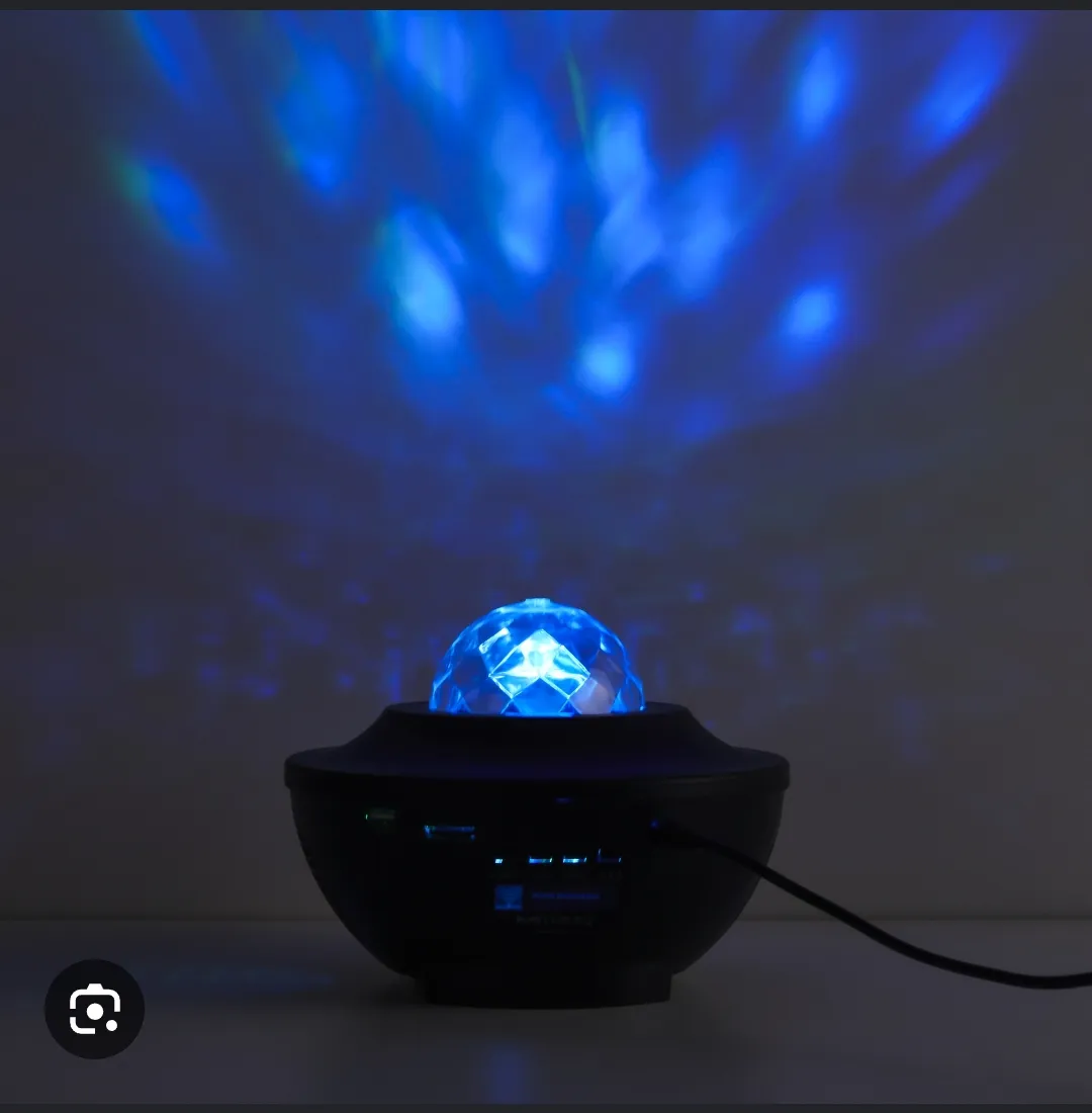 LED Galaxy Star Projector Light + Rotating RGB Night Lamp + USB Powered + Black
