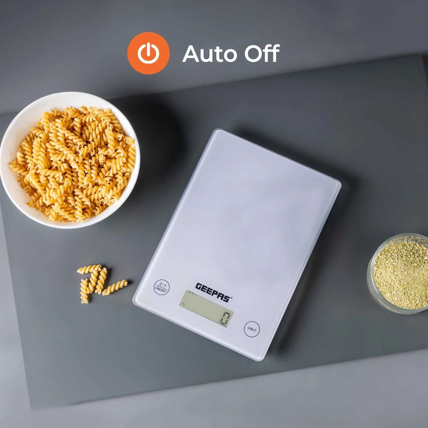 ميزان مطبخ إلكتروني من الزجاج المقوى من جيباس color option