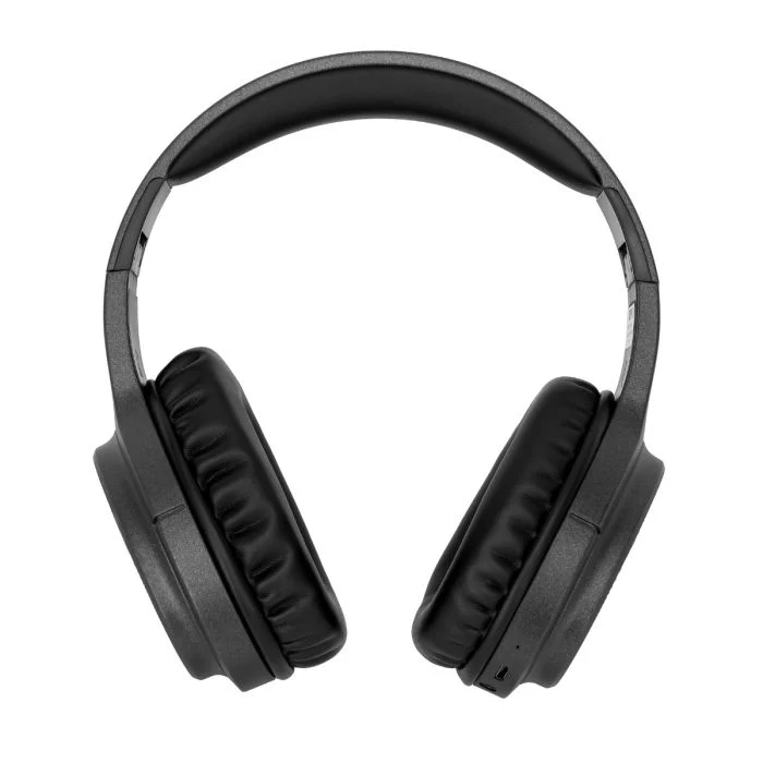 Geepas GHP4702 هێدفۆنی بلوتوس – بە وایەر و بێ وایەر، دەنگی HD، باتری تا 10 کاتژمێر، مایکی ناوخۆ و ڕادیۆی FM – ڕەش