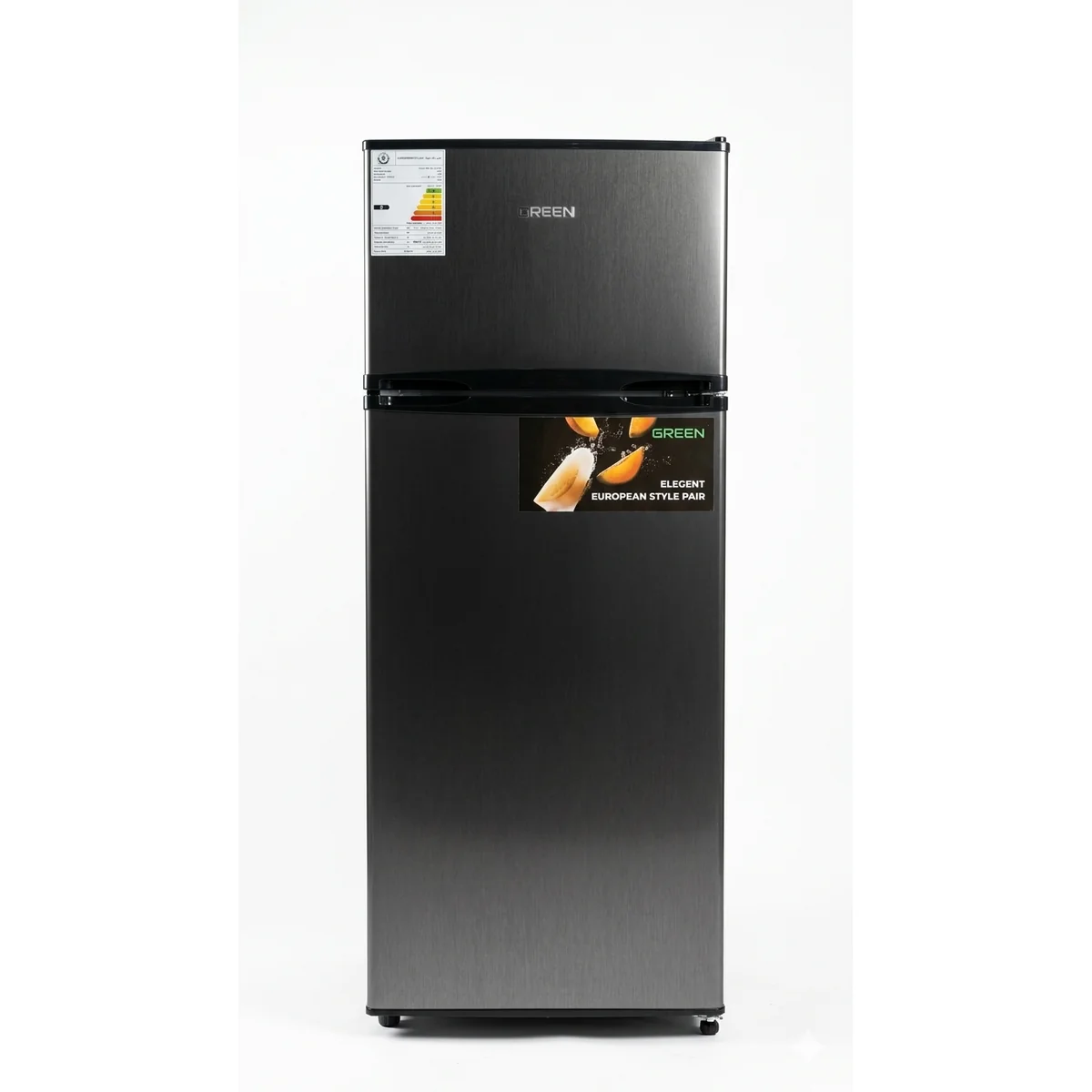 كرين GRF-TDHC400DS  ثلاجة بفريزر علوي – سعة 16 قدم مكعب – رمادي