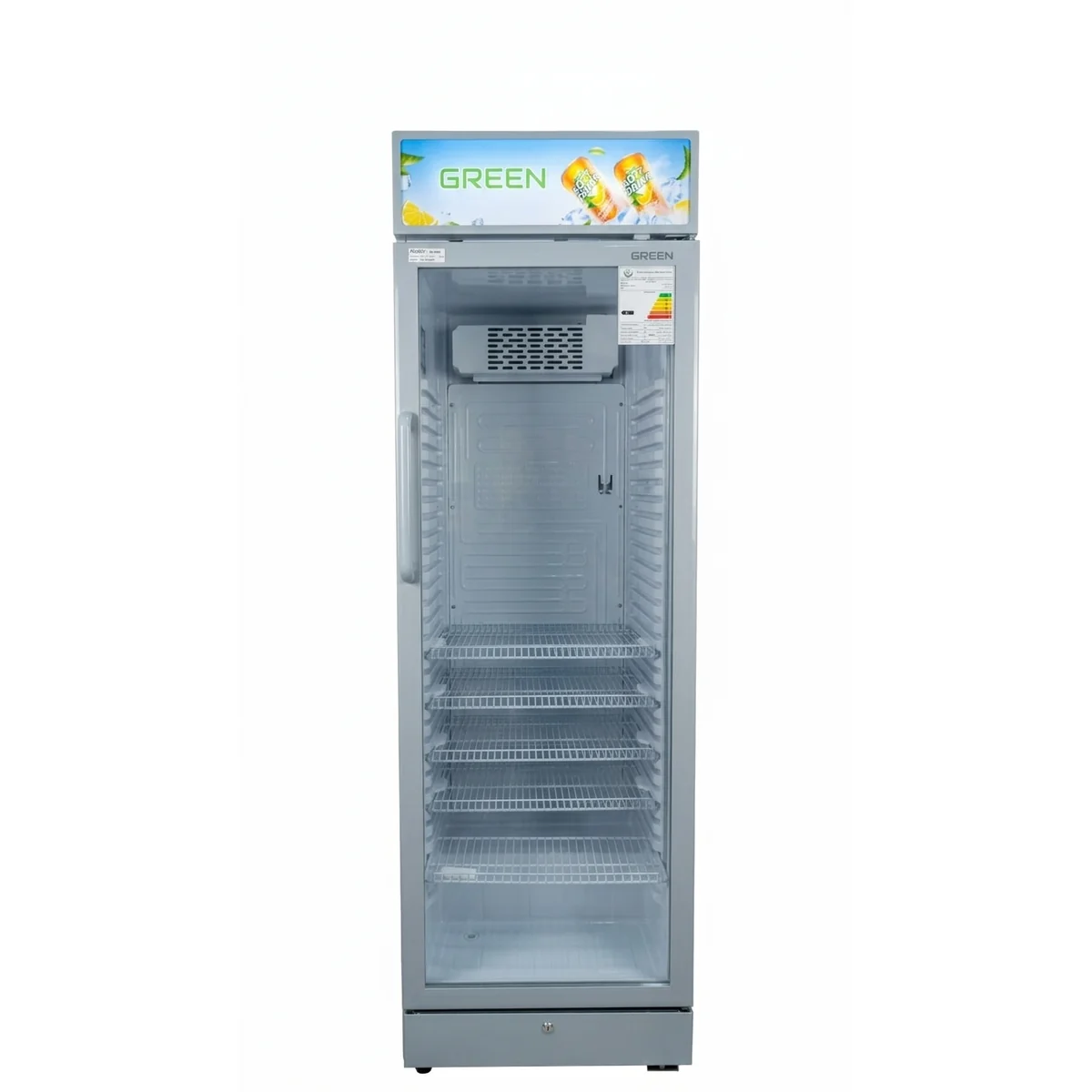 كرين GSC-DCC400(B-S) ثلاجة عرض عمودية بباب زجاجي