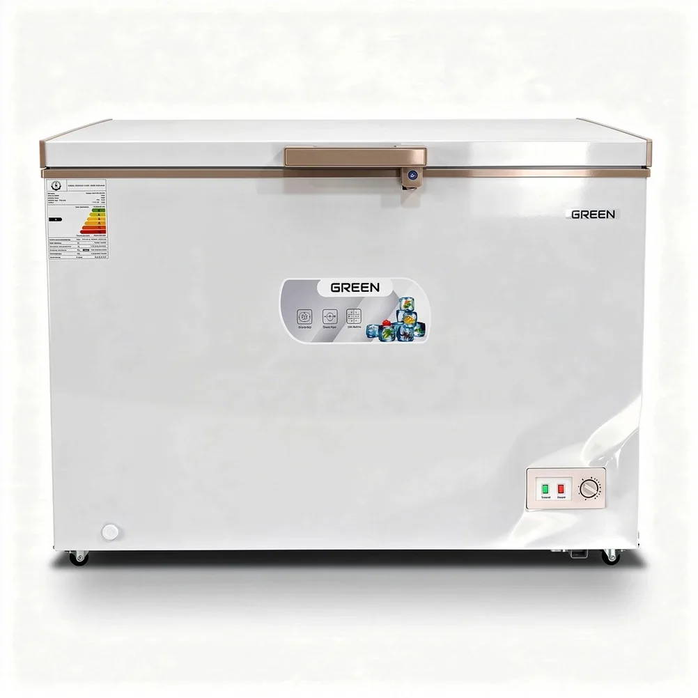 كرين GCF-HC400W مجمدة أفقية – سعة 15 قدم مكعب – فضي داكن