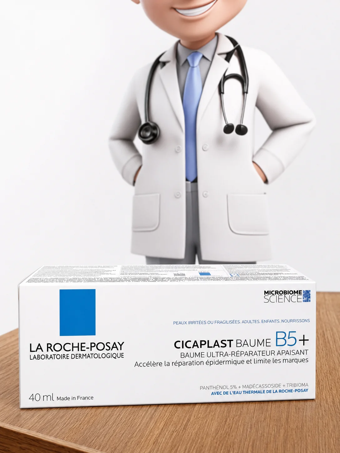 La Roche-Posay Seycaplast Pom B5+ Moisturizing Cream for Dry Skin , 40ml color option