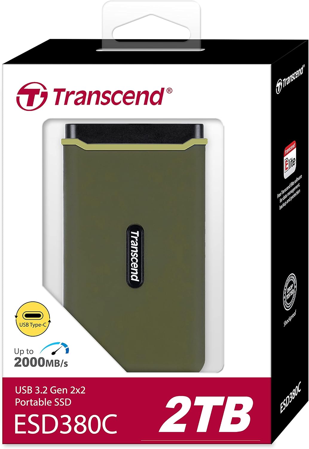 Transcend 2TB Portable SSD ESD380C up to 2000MB/s color option