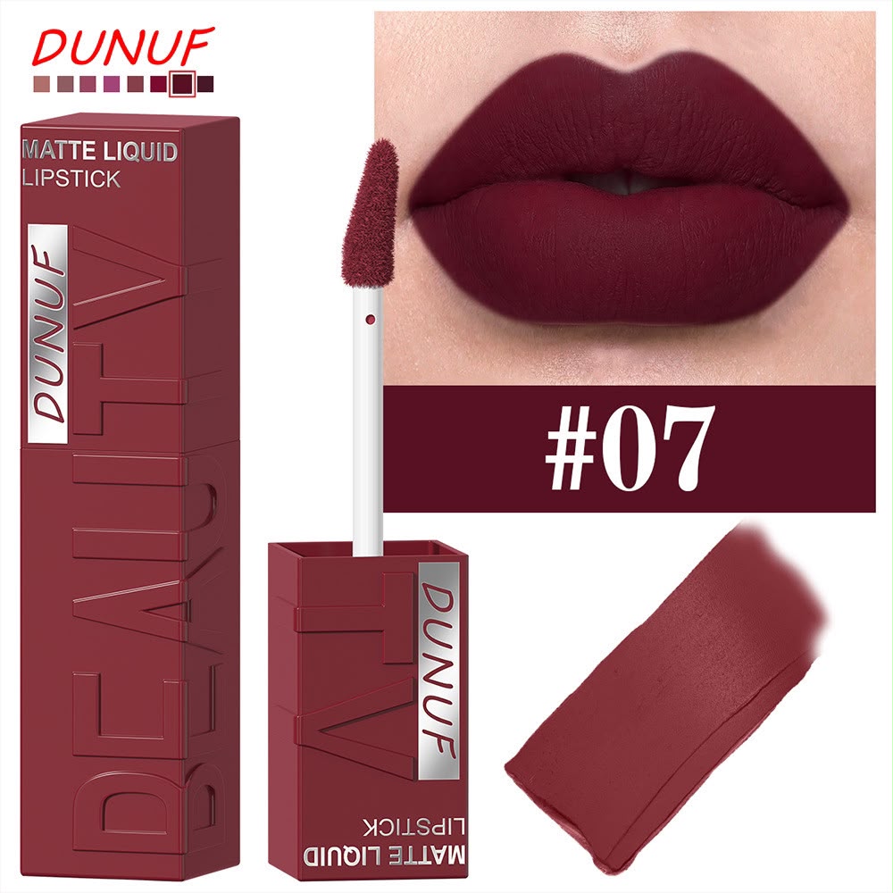 DUNUF Matte Liquid Lipstick - Long-Lasting Lip colour - 07 color option