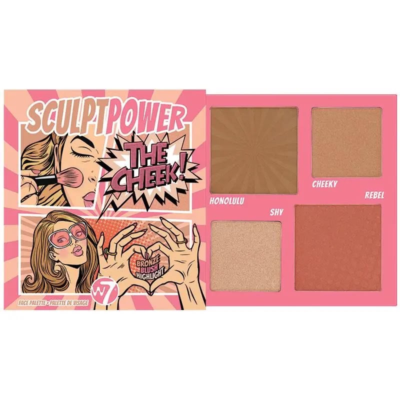 W7 Sculpt Power - The Cheek Palette color option