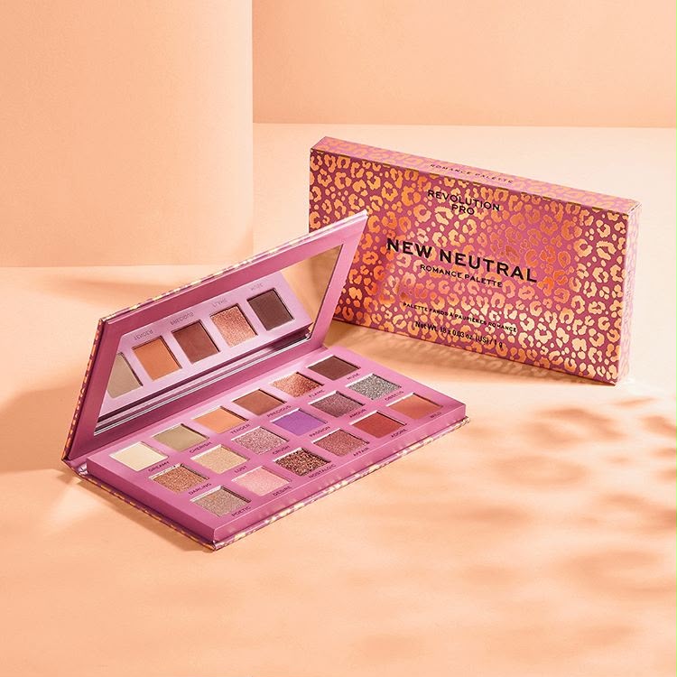 Revolution Pro Eyeshadow Palette New Neutral Romance – 18 Shades