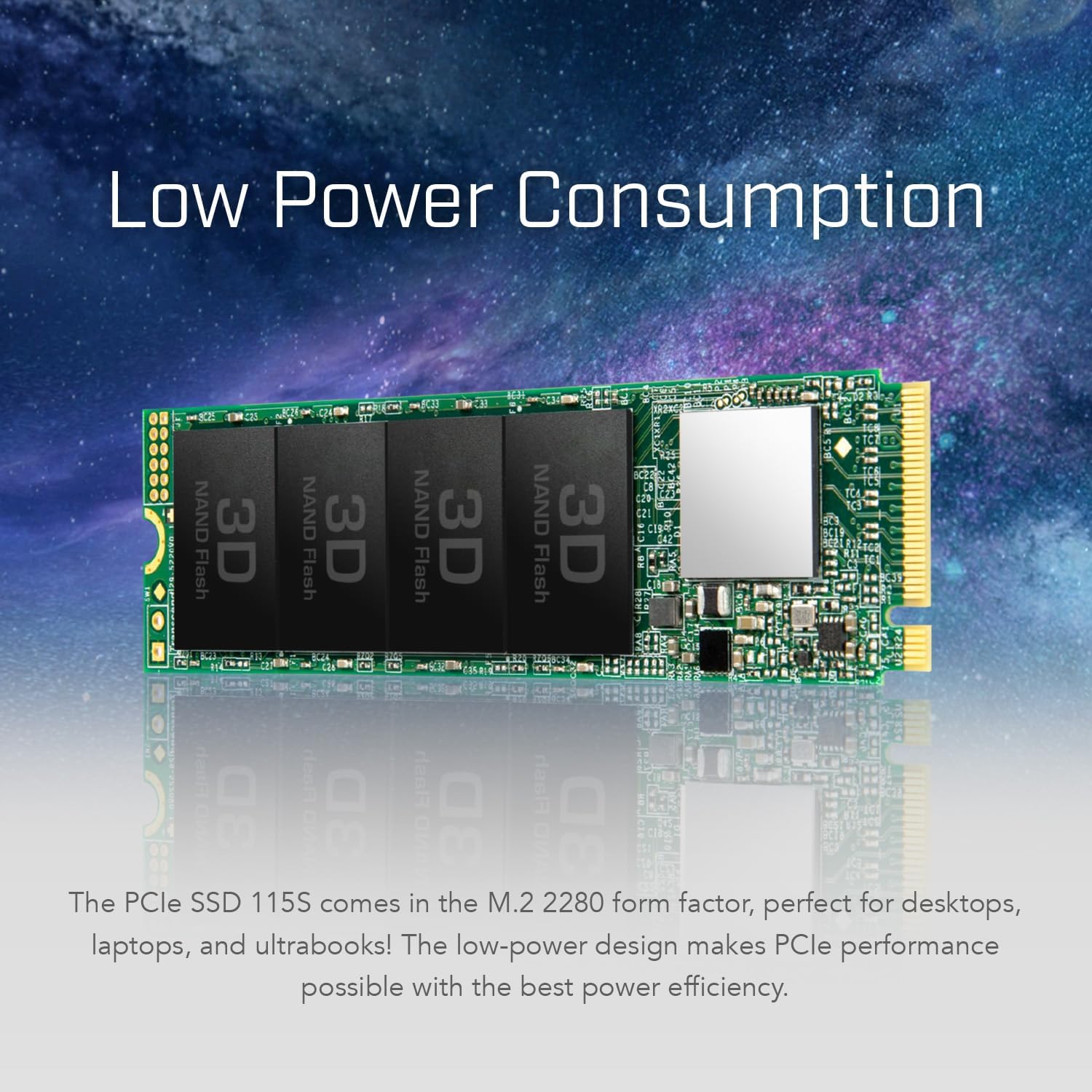 ترانسێند دیسکی SSD ـی 115S بە قەبارەی 2 تێرابایت و تەکنەلۆژیای NVMe