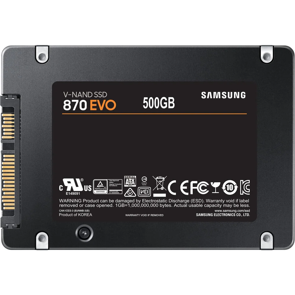سامسونج 870 EVO SSD سعة 500 جيجابايت SATA – ماستر كوبي color option
