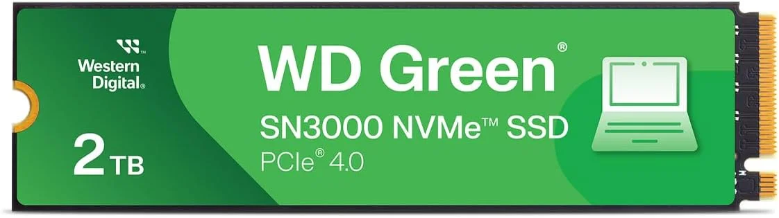 Western Digital SSD SN3000 2TB WD Green color option
