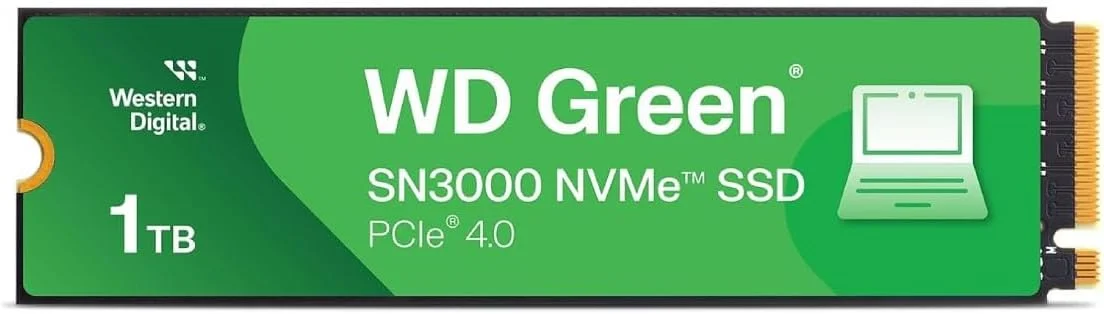 Western Digital Green SN3000 1TB NVMe SSD color option
