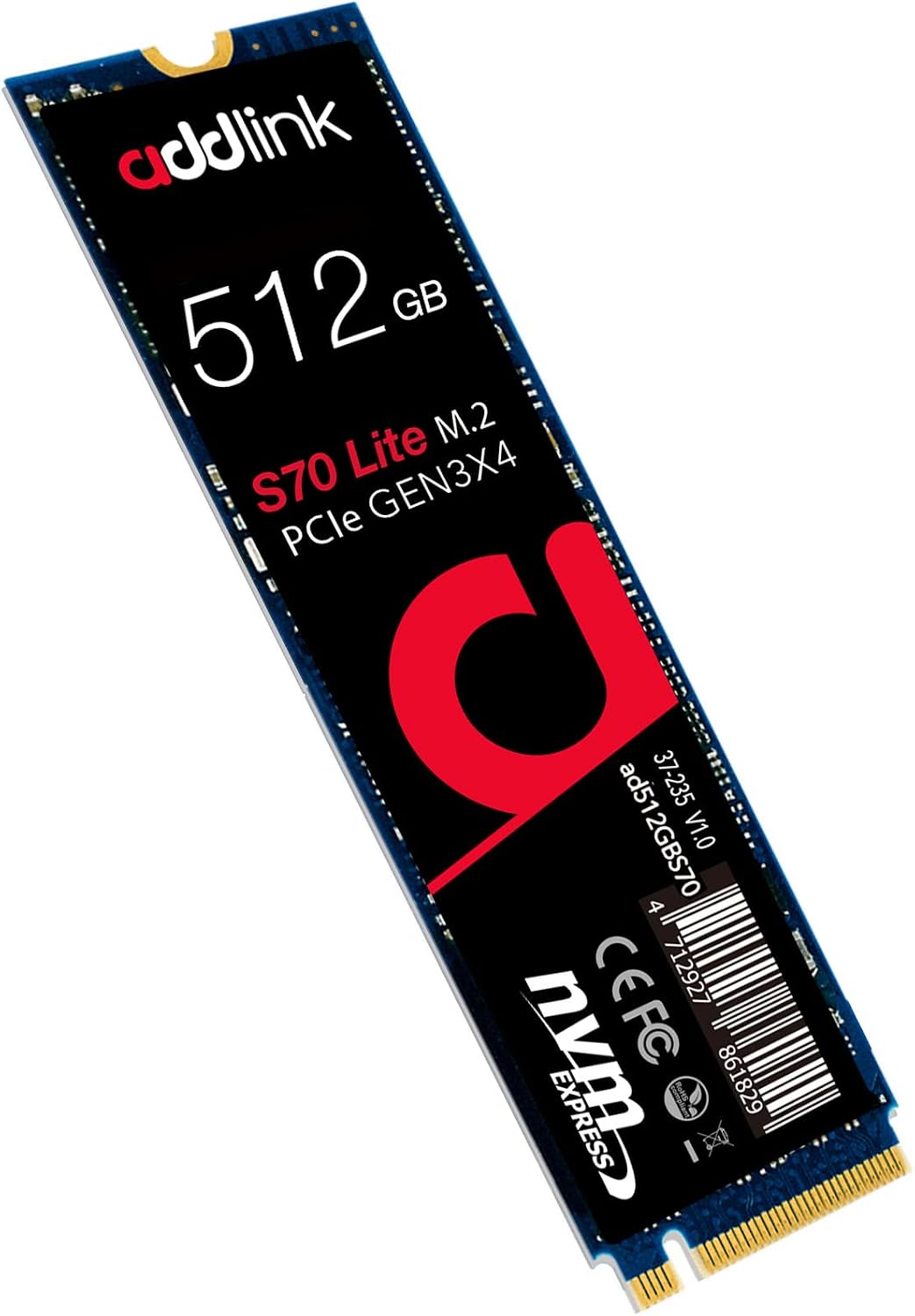 Adlink S70 Lite 512GB Gaming SSD 3000MB/s color option