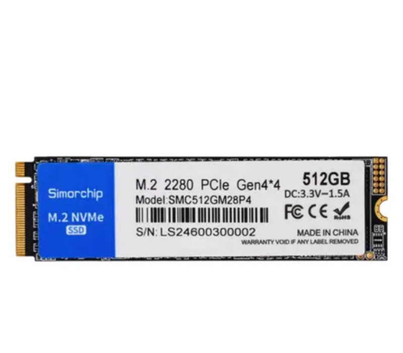 قرص صلب من نوع NVMe بسعة 512 جيجابايت من سيمورشيب