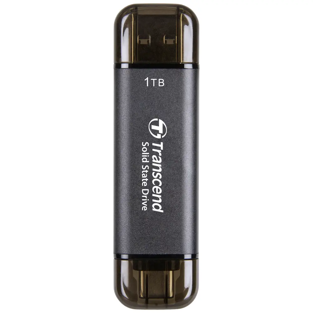 Transcend ESD310C 1 TB External SSD hard drive USB A (USB 3.2 2nd gen), USB C® Black TS1TESD310C color option