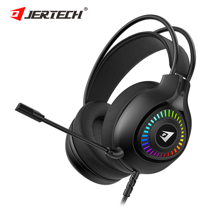 JERTECH Gaming Headset – HG01 USB RGB with Microphone – Black color option