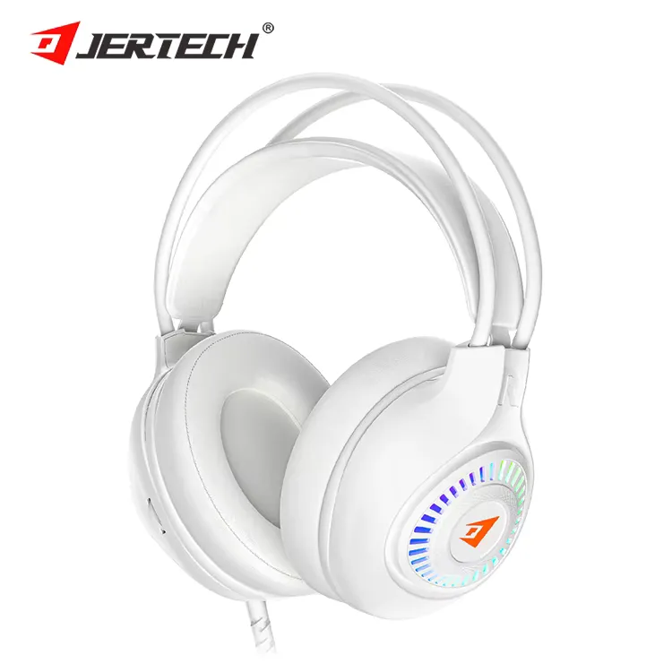 JERTECH Gaming Headset – HG01 USB RGB with Microphone – white