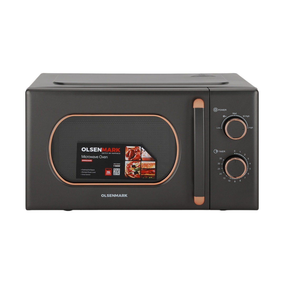 Olsenmark Microwave Oven 20L 700W with Turntable Plate and Timer Function color option