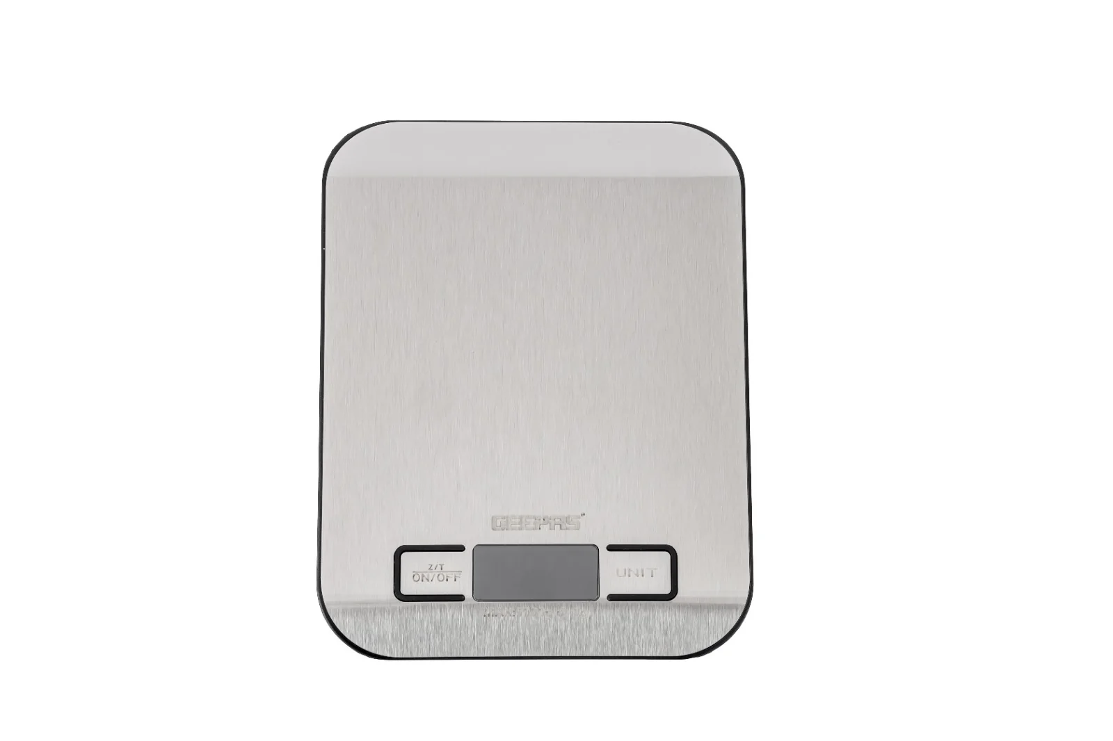 Geepas GKS46526UK Digital Kitchen Scale – 5kg Capacity – LED Display – Tare Function – High Precision Sensor – Auto On/Off – Stainless Steel Platform