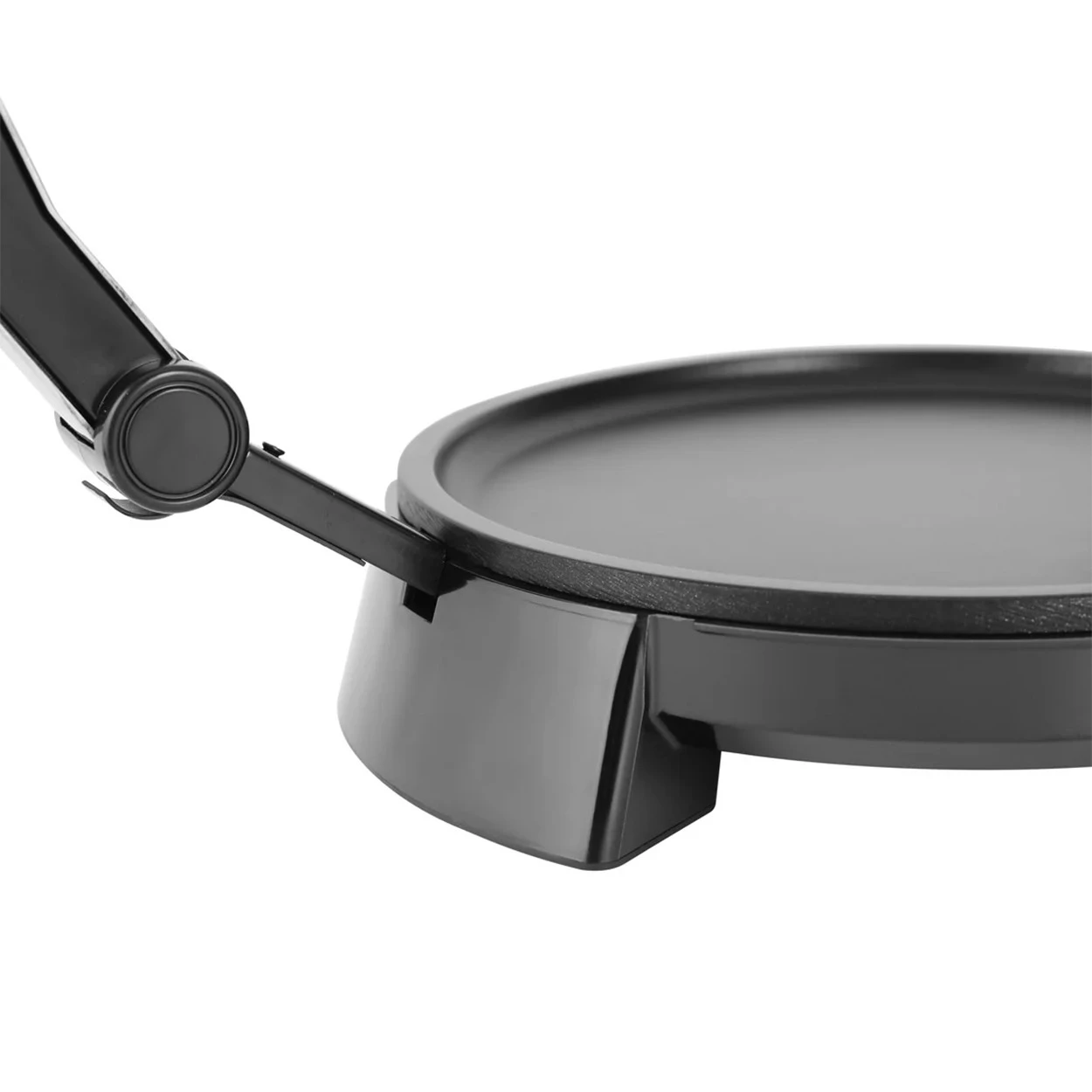 Geepas Chapathi Maker GCM6125 | 1200W | 10-Inch Cooking Surface | Non-Stick Plates | Automatic Temperature Control | Overheat Protection | Skid-Resistant Feet | Silver & Black