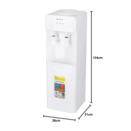 Krypton Water Dispenser KNWD6422 | 505W | Dual Temperature Taps | Durable Construction | Efficient Performance | White