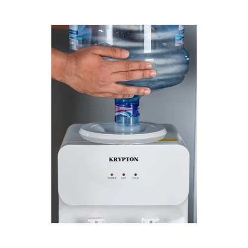 Krypton Water Dispenser KNWD6422 | 505W | Dual Temperature Taps | Durable Construction | Efficient Performance | White