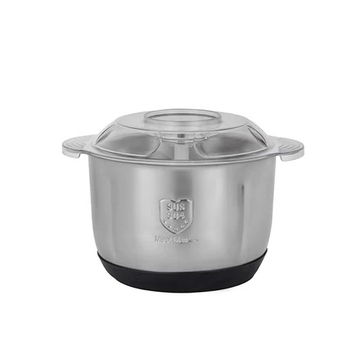 Krypton Multi Chopper KNMC6623 - 5.0 L Large Stainless Steel Bowl - 600W Motor - 6 Blade - Two Button Control - Overheat & Safety Protection - Anti Slip Base & Visible Lid - Silver