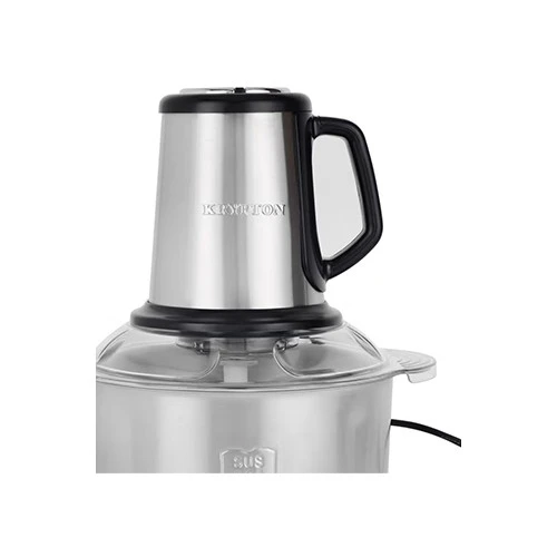 Krypton Multi Chopper KNMC6623 - 5.0 L Large Stainless Steel Bowl - 600W Motor - 6 Blade - Two Button Control - Overheat & Safety Protection - Anti Slip Base & Visible Lid - Silver
