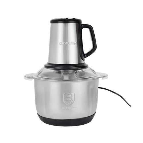 Krypton Multi Chopper KNMC6623 - 5.0 L Large Stainless Steel Bowl - 600W Motor - 6 Blade - Two Button Control - Overheat & Safety Protection - Anti Slip Base & Visible Lid - Silver