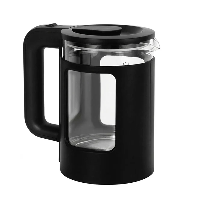 Krypton Electric Glass Kettle KNK6563 | Double-Layer Glass | 1.7L Capacity | Black