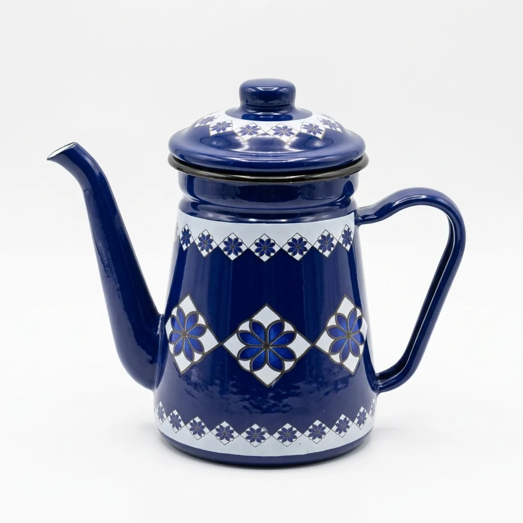 Decorative Jinko Tea Kettle with Lid – Blue – 1.2L
